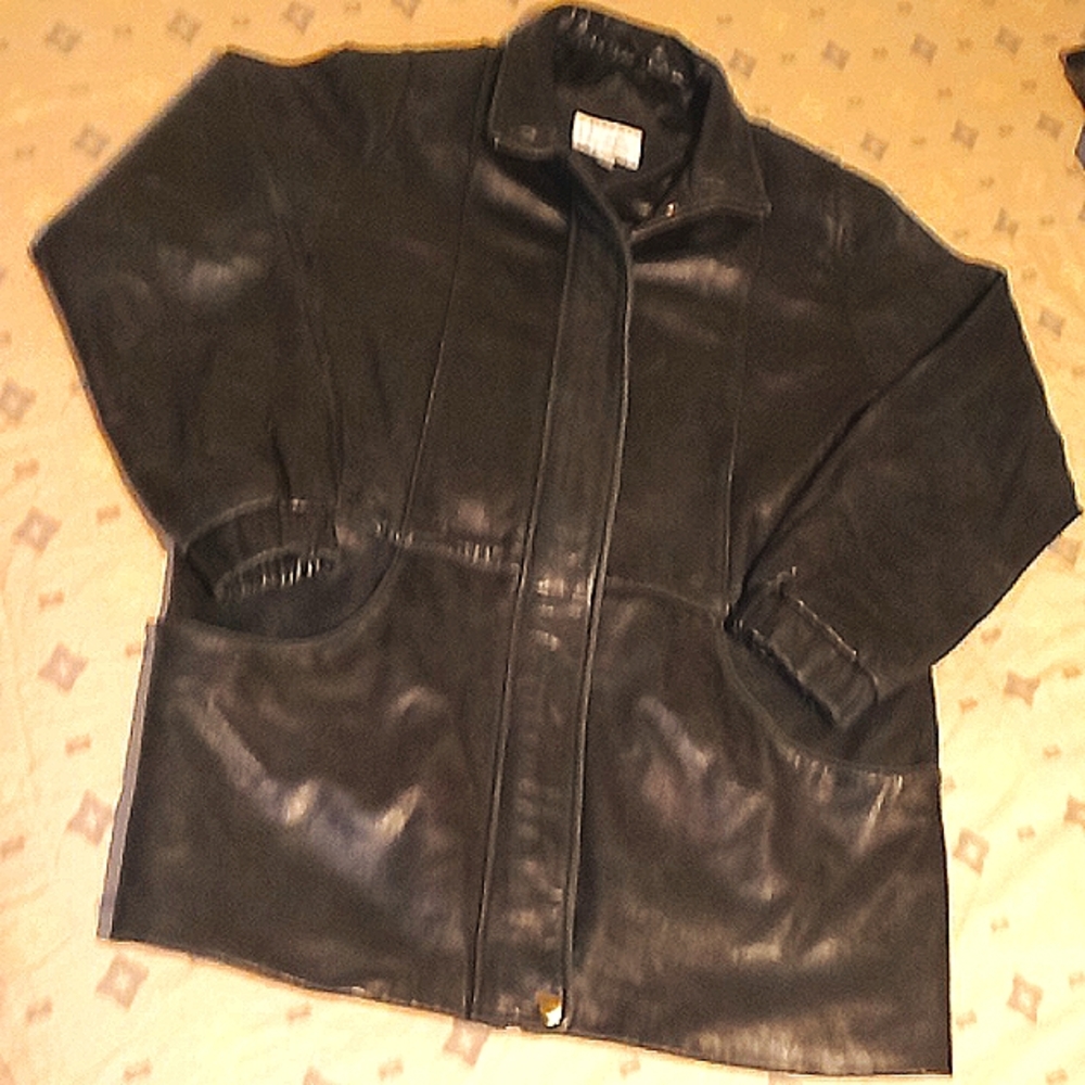 Women's Worthington Genuine Lambskin Leather Size L Jacket